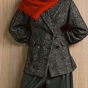 H&M herringbone coat